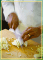 find a culinary job - chopping onions